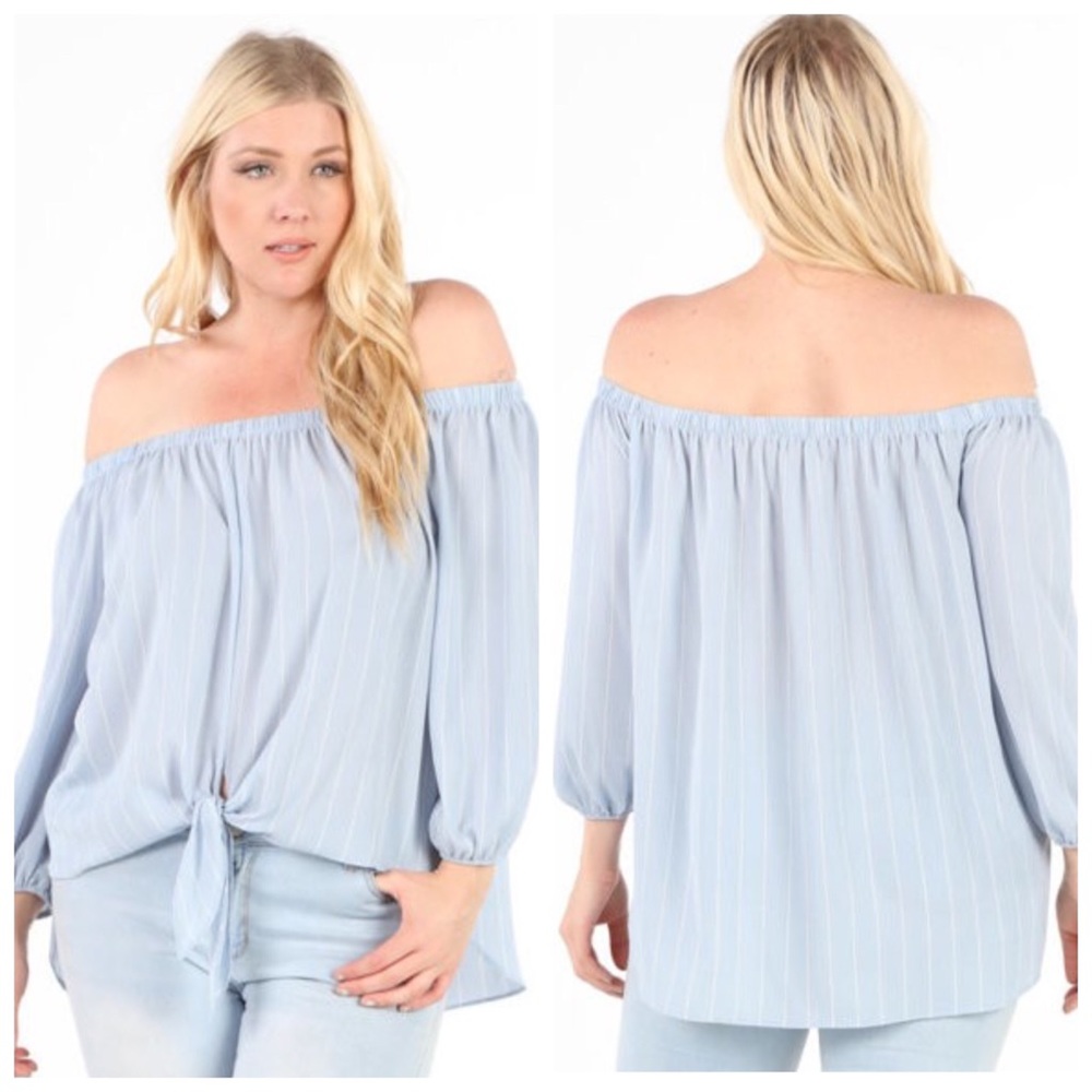 Off The Shoulder 3/4 Sleeve Blouse 5 ⭐️ Rated